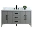 thumbnail image 5 of Vanity Art 60” Single Sink Bathroom Vanity Cabinet with Engineered Marble Countertop, 5 of 9