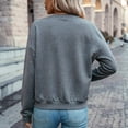 thumbnail image 4 of qelini Long Sleeve Jacket for Women Plus Size Zipper Lightweight Outerwear Coat with Pockets Solid Color Cloth for Fall Winter Wear, 4 of 6