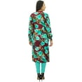 thumbnail image 5 of Bimba Floral Winter Tunic Rayon Kurta Straight Ethnic Kurti Blouse, 5 of 8