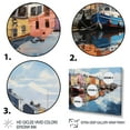 thumbnail image 3 of Designart "Reflectionsan Acrylic Ireland Harbor painting I" Cityscapes Canvas Art Print, 3 of 5