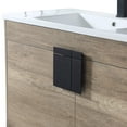 thumbnail image 2 of Fine Fixtures - Modern Grey 60" Bathroom Vanity Set, Black Matte Hardware, Phoenix Stone Marble Top, 2 of 4