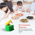 thumbnail image 3 of spellwife Toothpick Box Toothpick Storage Case Automatic Dispenser Bird Shape ABS Plastic Holder, Yellow, Green, 3 of 7