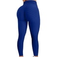thumbnail image 3 of Pantalones de yoga de cintura alta para mujer Control de barriga Adelgazante Leggings texturizados para correr Entrenamiento Ruched Butt Lift Pants Xemadio WMZL-864-112, 3 of 4