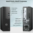 thumbnail image 2 of Restored Dell OptiPlex Desktop Computer SFF - Intel Core i5-10th Gen - 6 Cores (12 Threads) - 16GB DDR4 RAM, 256GB NVMe SSD - Keyboard & Mouse, Built in Wi-Fi, Win 11 Pro (Refurbished), 2 of 6