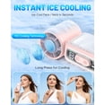 thumbnail image 4 of W & O Handheld Semiconductor Cooling Fan, Rechargeable Portable Mini Fan with Cooling Plate, USB-C Personal Fan for Travel & Outdoor Use-Pink, 4 of 7