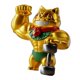 thumbnail image 5 of Figura de gato de la con brazos musculosos, atractiva estatua de gato, escultura decorativa de resina en estilo Feng Shui para chimenea o estan, 5 of 8