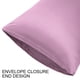 thumbnail image 5 of Funda de almohada de satén de lujo PiccoCasa, juego de 2, color malva no estándar, 5 of 7