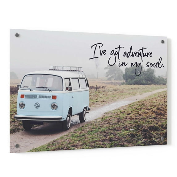 Epic Art 'I've Got Adventure in My Soul' by Susan Ball, Acrylic Glass Wall Art, 36"x24"