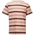 thumbnail image 2 of Hienoo Men's Striped T-Shirt Short Sleeve Crewneck T Shirt Casual Active Tee, 2 of 7