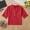 Red, variant on Hauaitttt Linen Shirts for Girl 3/4 Sleeve V Neck Blouses Buttons Loose Fit T Shirts Solid Color Summer Holiday Tops Cute Shirts for Girls Size 8 Girls Yoga Tops Crop Kids Girl Dress Lace T Fall Tops