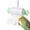 Green, variant on Parrot Rolling Paper Play Toy with Hanging Chain – Bird Shredding Chew Toy, Refillable Paper Roll, Adjustable Stainless Steel Hook, Safe PP Shell for Small To Medium Birds