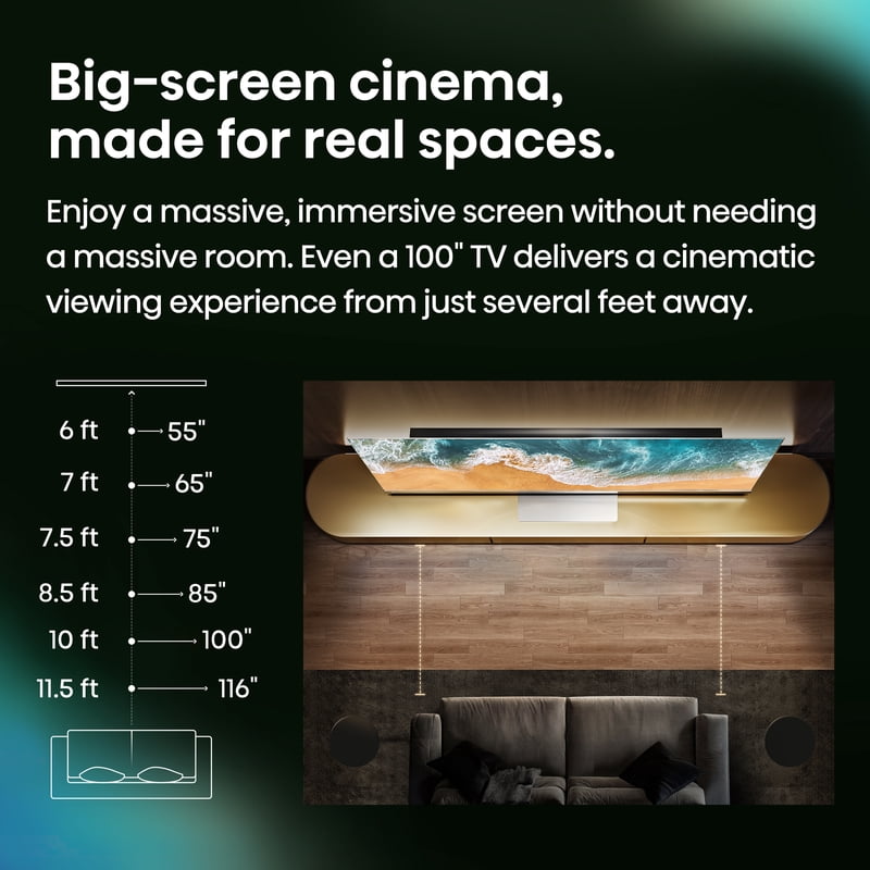 Hisense 55" U7 Series MiniLED QLED UHD 4K HDR Smart Google TV (55U7SG, 2026 Model) - Hi-QLED MiniLED, Native 165Hz gallery view
