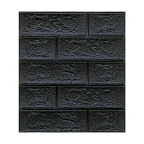 VogueV 3D Foam Brick Wall Panels Peel & Stick, 14 X 15 in Embossed Tiles for Tv Backdrop, Bedroom Headboard, Rental-Friendly Diy Makeover, 1X Wall Sticker