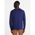 thumbnail image 3 of George Men's and Big Men's Cotton Crewneck Tee with Long Sleeves, Sizes XS-3XL, 3 of 5
