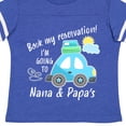 thumbnail image 4 of Inktastic Book My Reservation I'm Going to Nana and Papa's Boys or Girls Toddler T-Shirt, 4 of 5