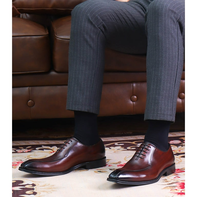 bernadette brown cape dress Halbart – Men Dark brown Oxford shoe