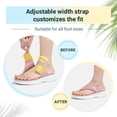 thumbnail image 2 of FitVille Wide Flip Flops for Women with Arch Support Women Beach Flip Flops Pool Slippers Non Slip, Dusty Coral, 2 of 8