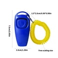 thumbnail image 3 of 2pcs Breeds Clickers Whistles For Dog Training Walking Efficient Training Tool Accessory With WristStrap for Behavior, 3 of 8