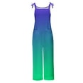thumbnail image 5 of QATAINLAV Rompers for Women Casual Fashion Gradient Print Sleeveless Jumpsuits Loose Lightweight Cotton Linen Wide Leg One Piece Pants Multicolor L on Sale Clearance 2025, 5 of 6