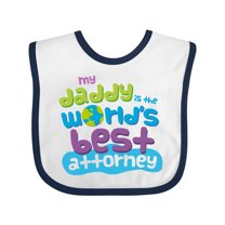 Inktastic Attorney Dad Lawyer Boys or Girls Baby Bib