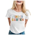 thumbnail image 1 of TSADFHJI Chandail à Manches Longues Femme Lot de 3 Coton Femmes Décontracté Mode Imprimé Col Rond T-Shirt à Manches Courtes Chandail T-Shirt L Blanc, 1 of 4