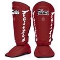 thumbnail image 1 of Espinilleras Fairtex SP7 Muay Thai para hombres, mujeres y niños, color rojo, 1 of 6