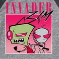 thumbnail image 3 of Invader ZIM - GIR I Love You Piggy - Toddler And Youth Raglan Graphic T-Shirt, 3 of 5