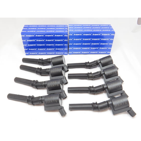 Araparts Brand For Ford 4.6L 5.4L V8 Ignition Coils packs set of 8 DG508 F150 F250 F350 F450 F550 Pickup Explorer Expedition Econoline Crown Victoria E Vans Super Duty (2v engines fitment info inside)