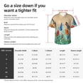 thumbnail image 5 of Kll Men'S Hawaiian Shirt Short Sleeve Button Down Beach Shirts-Colorful Plants And Insects, 5 of 7