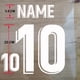 thumbnail image 4 of Conjuntos de nombres de fútbol para adultos Número personalizado 10# 7# 20# 7# Alto 23/10cm Adhesivo de transferencia caliente Kits de fútbol Camisetas Número Parche para planchar, 4 of 5