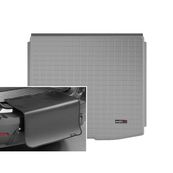 WeatherTech Cargo Trunk Liner with Bumper Protector compatible with 2019-2025 Honda Passport - Behind 2nd Row w/ Bumper Protector, Grey