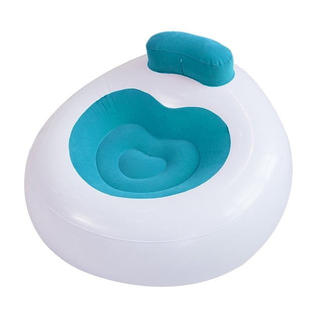 Canapé Gonflable Bleu pour Usage Familial 1Pcs 43.3x43.3x27.6 Po