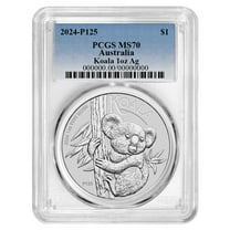 2024-P $1 Australian Silver Koala PCGS MS70 Blue Label