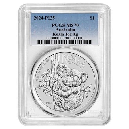 2024-P $1 Australian Silver Koala PCGS MS70 Blue Label
