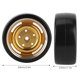 thumbnail image 3 of Lot de 4 pneus de rechange en métal pour voiture télécommandée 63 mm, accessoires adaptés au camion télécommandé WPL D12, 3 of 4