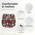 thumbnail image 4 of Balery Forest Wild Mushroom Pantalones cortos deportivos para mujer con forro y dos bolsillos, elásticos, para entrenamiento, gimnasio, yoga-Small, 4 of 7