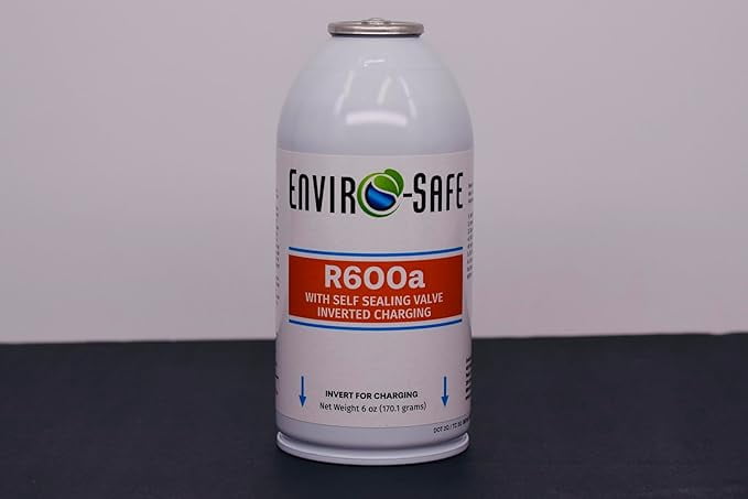 R600a Refrigerant - Case of 12 6oz Cans - Self Sealing- R600a for HVAC for Use
