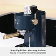 Thyme & Table Barista Mini Espresso Machine with 15-Bar Pressure and Steam Wand, Atlantic Blue