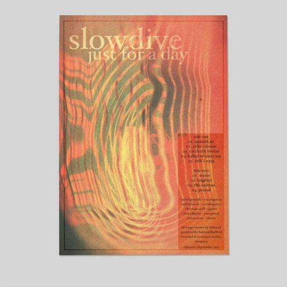 Music Poster - Slowdive Souvlaki Poster - Vintage Style - Size 24x36 - Postora