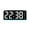 Blue, variant on Digital Alarm Clock, Large LED Display with Ambient Light, Multifunctional Desk Clock for Bedroom Office, Plug-in USB Powered