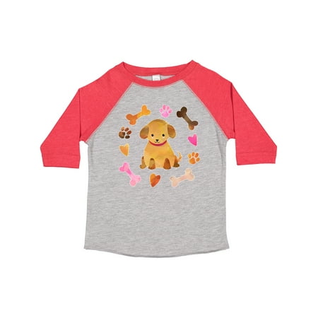 

Inktastic Cute Puppy Valentine with Hearts and Bones Gift Toddler Boy or Toddler Girl T-Shirt