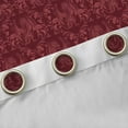thumbnail image 4 of Feelyou Dragon Curtains Pack of 2 (42x84 Each), Maroon Damask Floral Curtains Blackout, 4 of 6