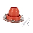 thumbnail image 4 of Estufa de carpa de silicona con el anillo de protección con el argot del anillo resistente al calor de la ventilación de chimenea para acampar al aire Naranja, 4 of 8