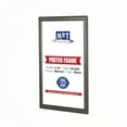 thumbnail image 2 of M&T Displays Snap Poster Frame 14x22 Inch Black 0.79" Aluminum Profile Easy Front Loading Wall Mounting Photo Picture Document Sign Holder Mitered Corner Anti Glare Cover, 2 of 4