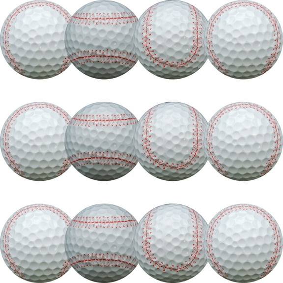 Baseball Golf Balls 12 Pack by GBM GOLF