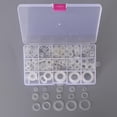 thumbnail image 1 of 250PCS White Nylon  Assortment Hydraulic Plumbing Gasket Seal Set, 1 of 8