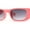 Coral - Smoke, variant on Child Size Girls Mod Rectangle Cat Eye Fashion Plastic Sunglasses Lavender - Smoke