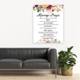 thumbnail image 4 of Koyal Wholesale Marriage Prayer Canvas Wall Art Decor, Watercolor Fall Marsala Floral Design, Wedding Registry Ideas, 4 of 5