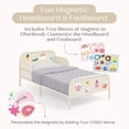 thumbnail image 6 of Delta Children Magic Magnet Toddler Bed with Customizable Magnets & Built-In Book Storage, Oatmeal, 6 of 20
