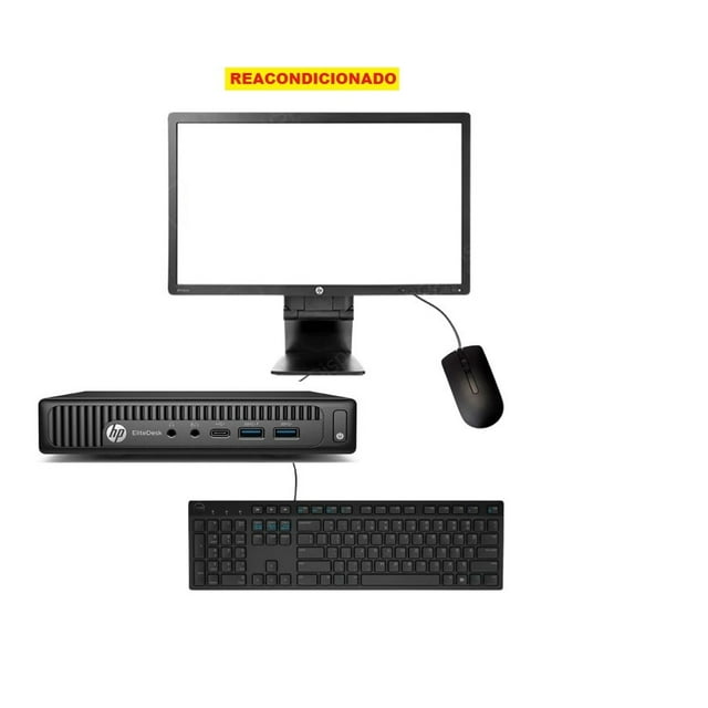 PC HP PRODESK 800 G2 MINI, Intel Core i5-6a Gen, 16GB RAM, 256GB SSD, MONITOR 19", REACONDICIONADO